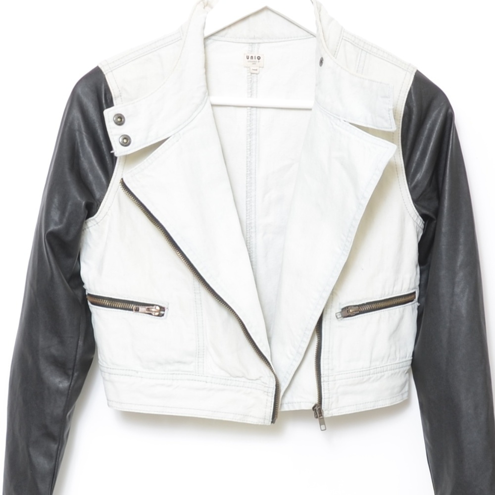 Vintage*Rock Star Jacket*Design By UNIQ**Faux leather*J007